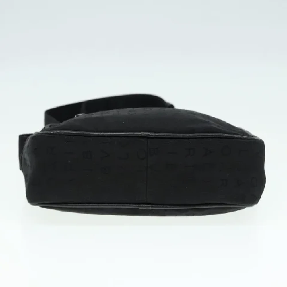 Bvlgari Vintage Pre-owned Canvas shoulder-bags Black Dames