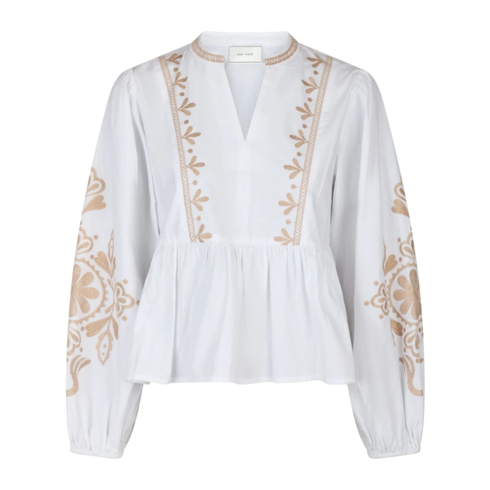 NEO NOIR Geborduurde Off White Blouse White Dames