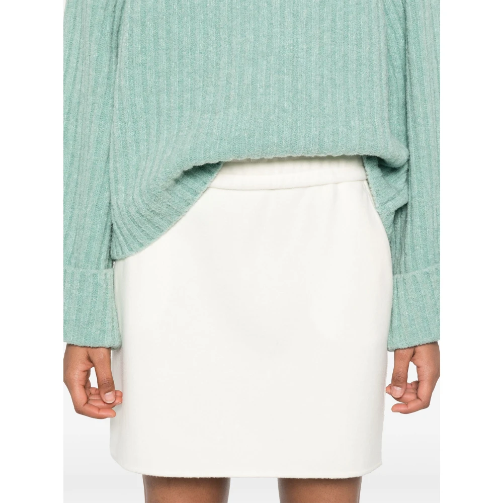 Max Mara Luxe Wol Kasjmier Jersey Beige Dames