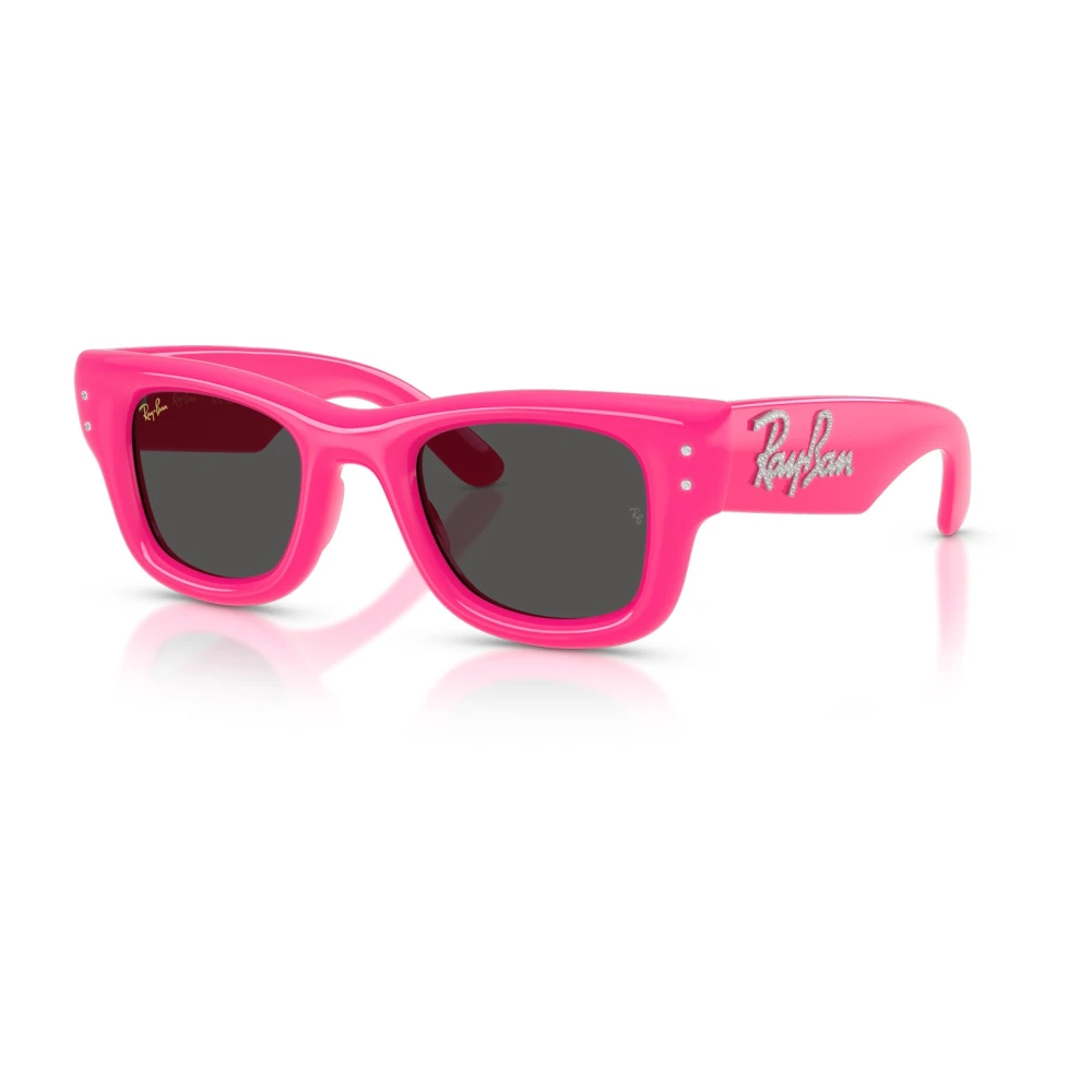Ray-Ban Wayfarer Puffer RB4940B, Pink & Strass Sunglasses Ultra Black lenses, Mojo Glasses - Image 3