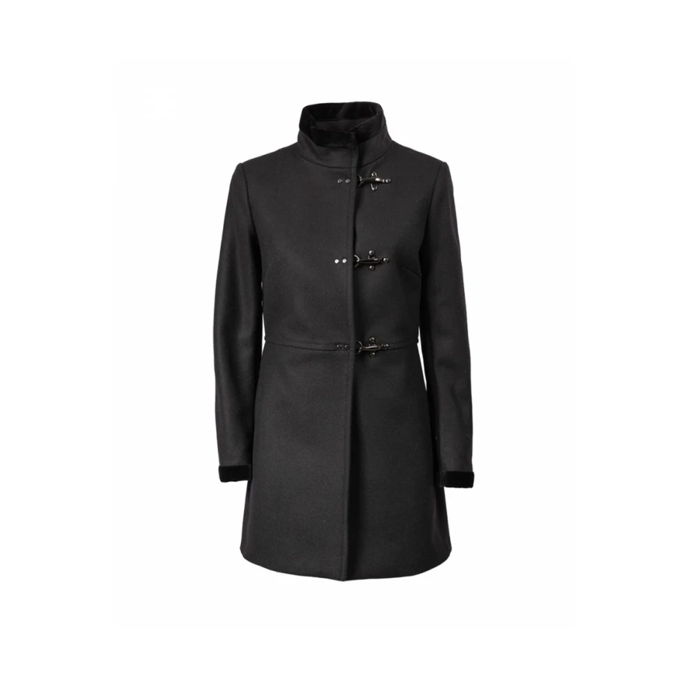 Fay Elegante Virginia Jas met 3 Haken Black Dames