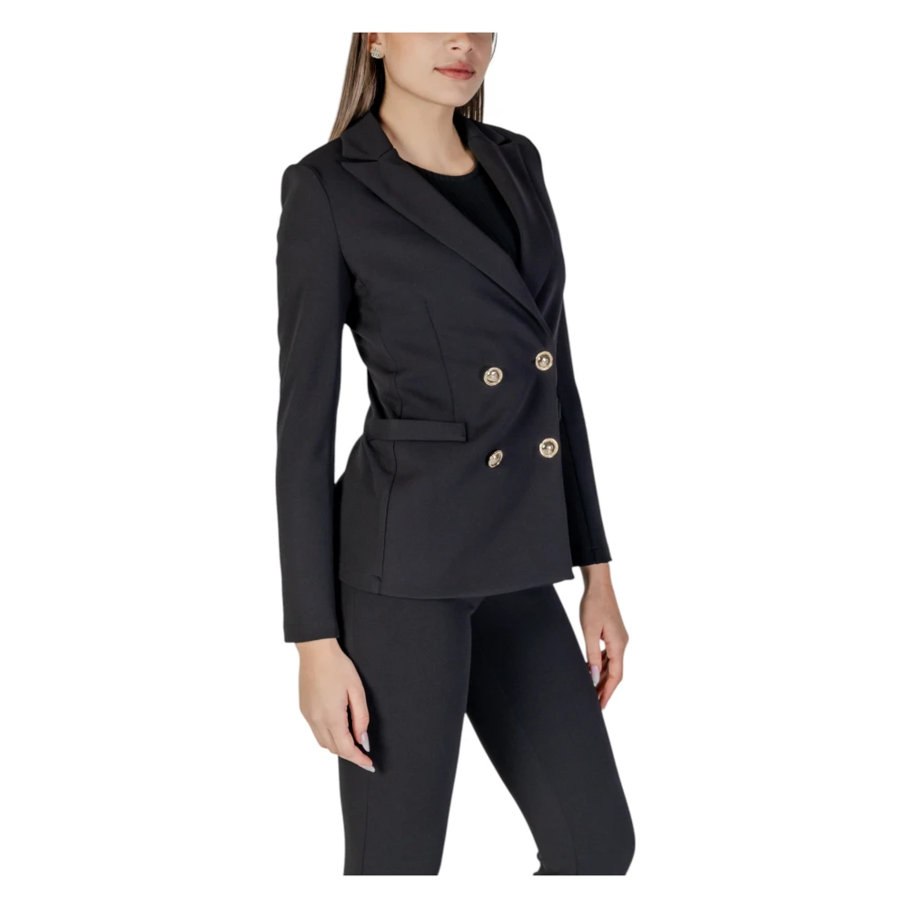 RINASCIMENTO Blazer met Reverskraag en Zakken Black Dames