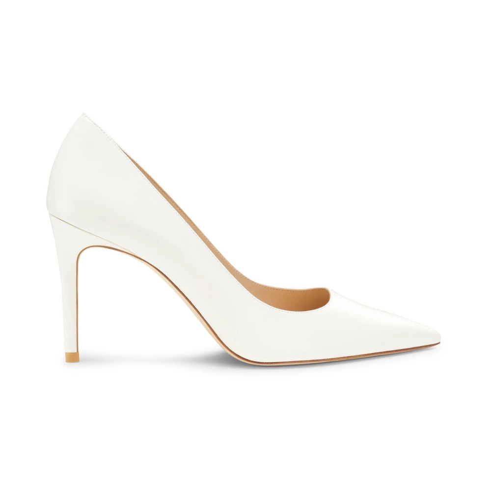 Stuart Weitzman Women's White Pumps, 7 1/2 Uk, Stuart Power 85 Pump