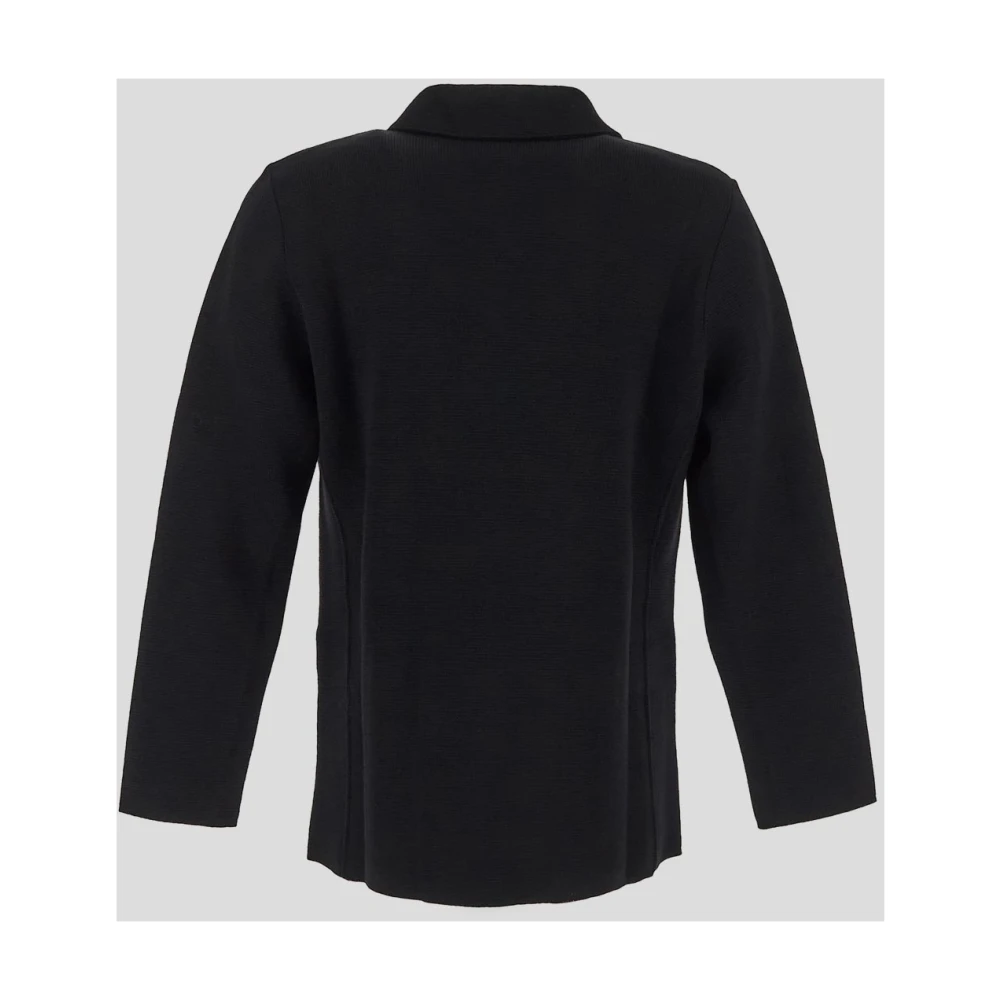Lardini Doublebreasted jas van zuivere wol Black Heren