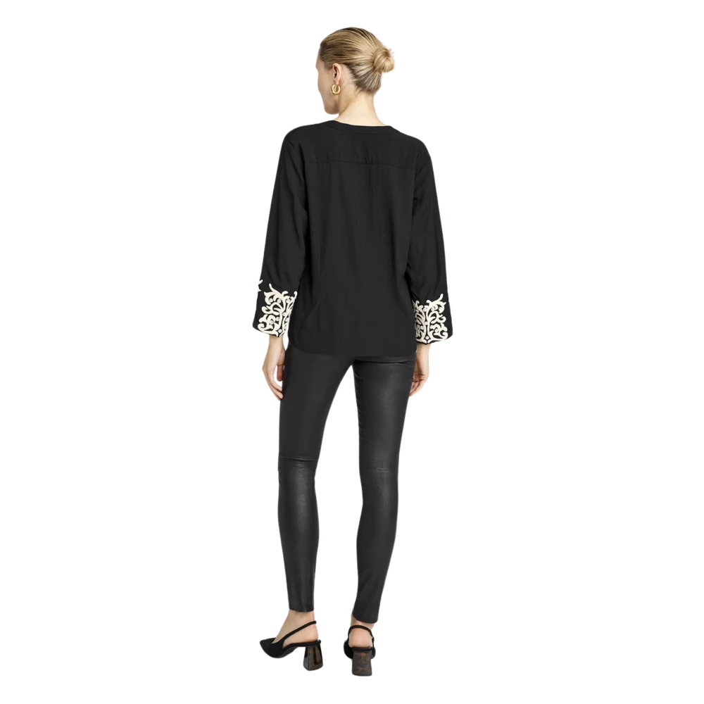 Gustav Naja Zwarte Blouses Black Dames
