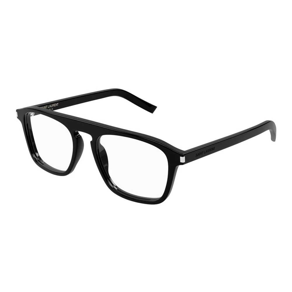 Saint Laurent Men's Black Glasses, 52 Mm, Sl 157 Optical Frame