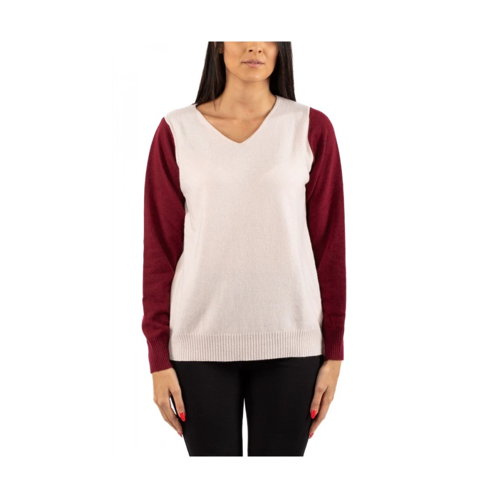 Knitwear > V-neck Knitwear - - Clips - Modalova