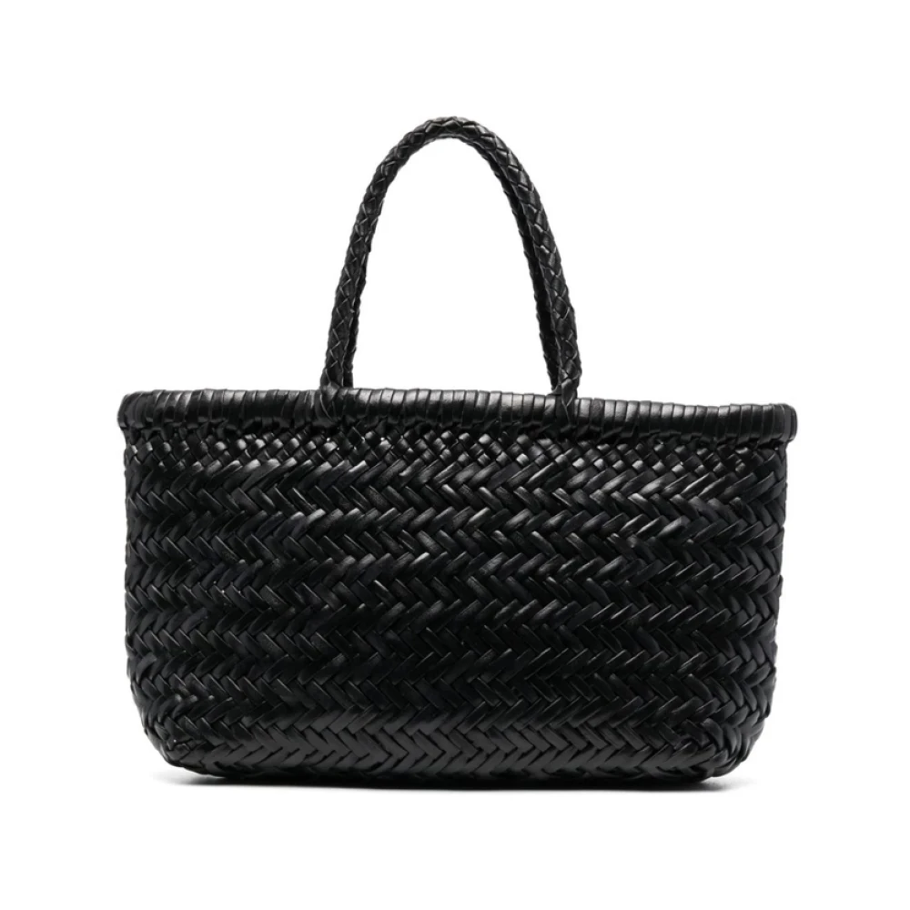 Dragon Diffusion Black Interwoven Leather Tote Bag - Female - Shopping Bags - One Size - Bags