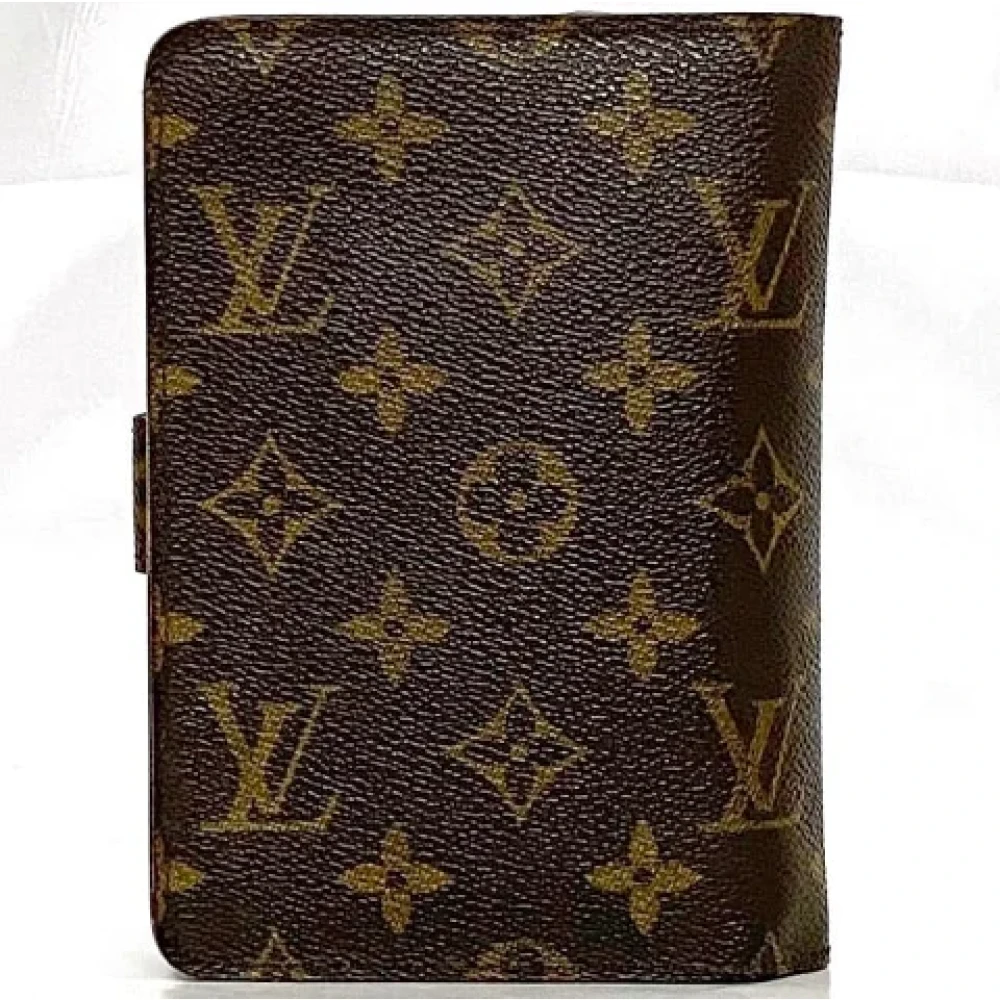 Louis Vuitton Vintage Pre-owned Cotton wallets Brown Dames