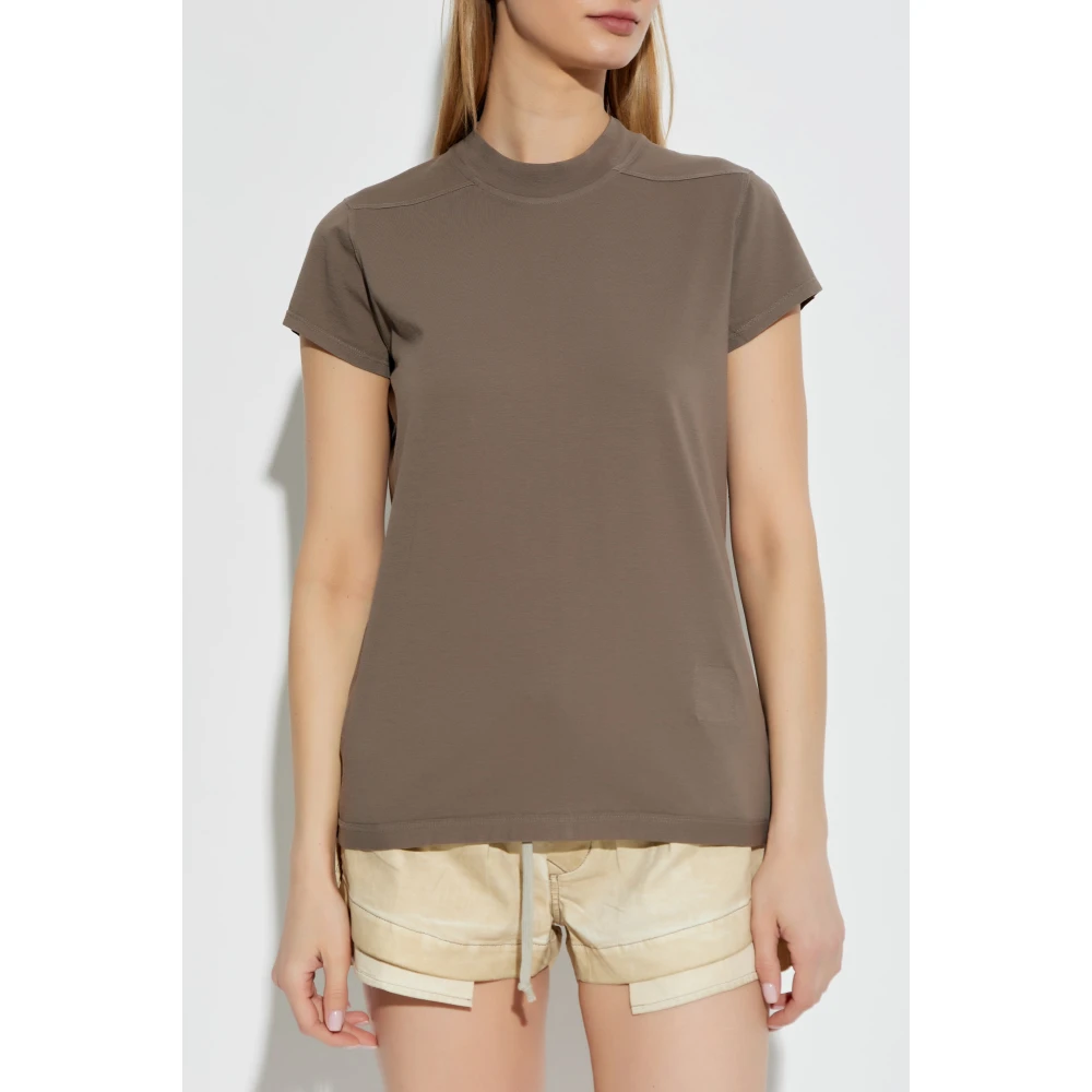 Rick Owens Katoenen T-shirt Brown Dames