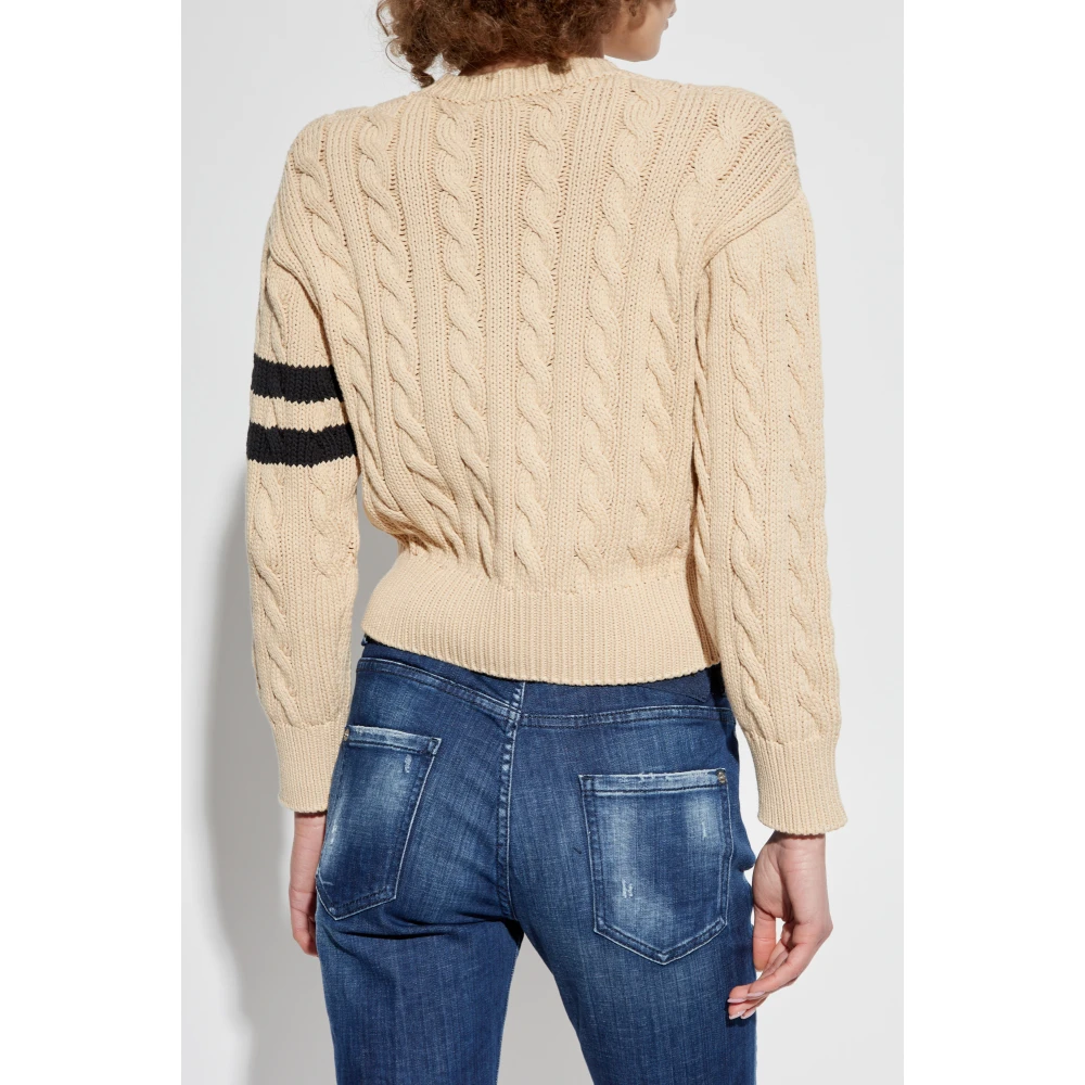 Dsquared2 Trui met zak Beige Dames