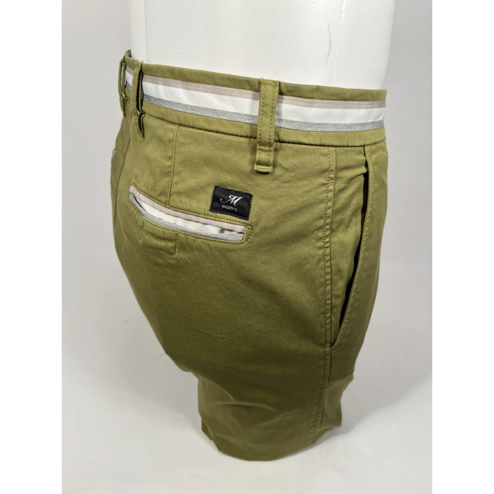 Mason's Casual Bermuda Shorts Mason 46 Green Heren