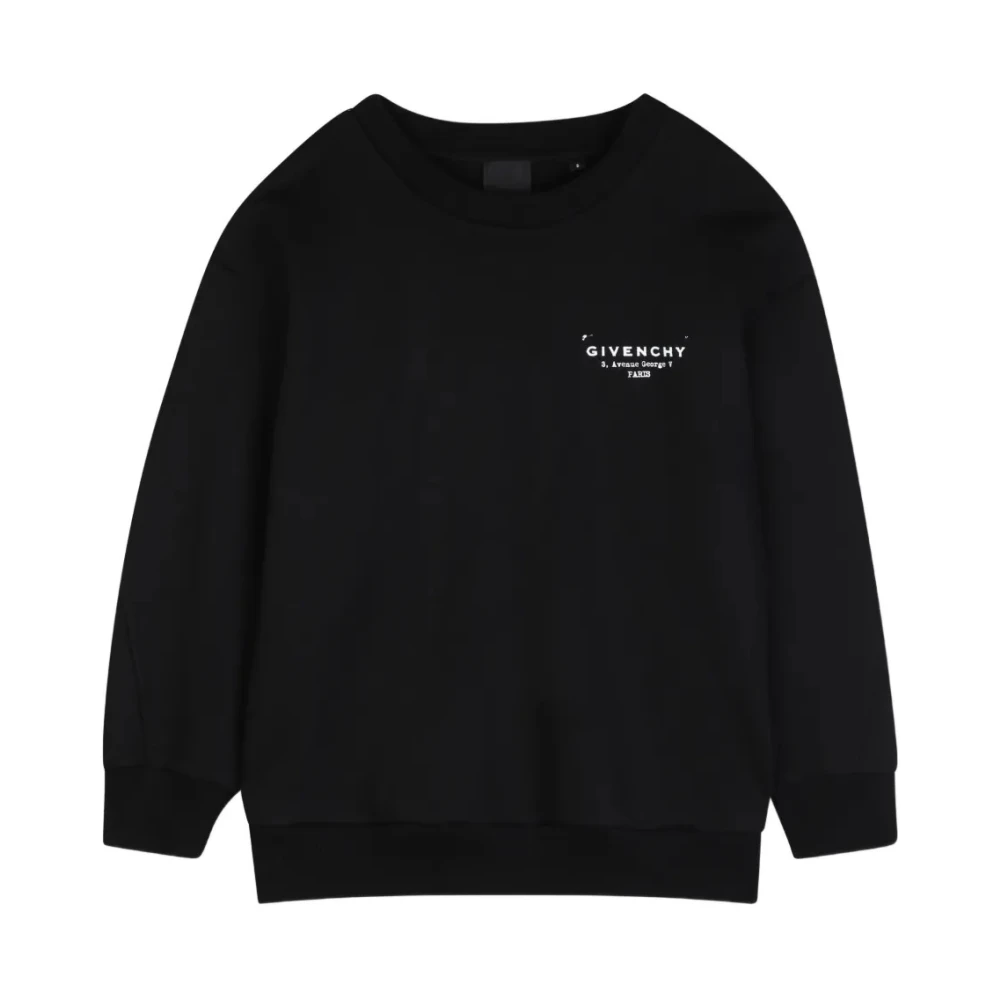 Givenchy Unisex Kids Black Kids Sweatshirts, 12 Y, Logo Sweatshirt
