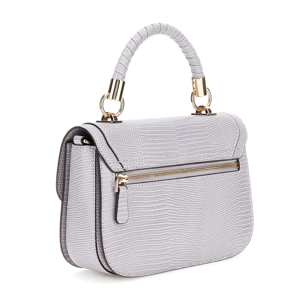 Guess Orlina Society Satchel Tas Lavendel Grijs Gray Dames