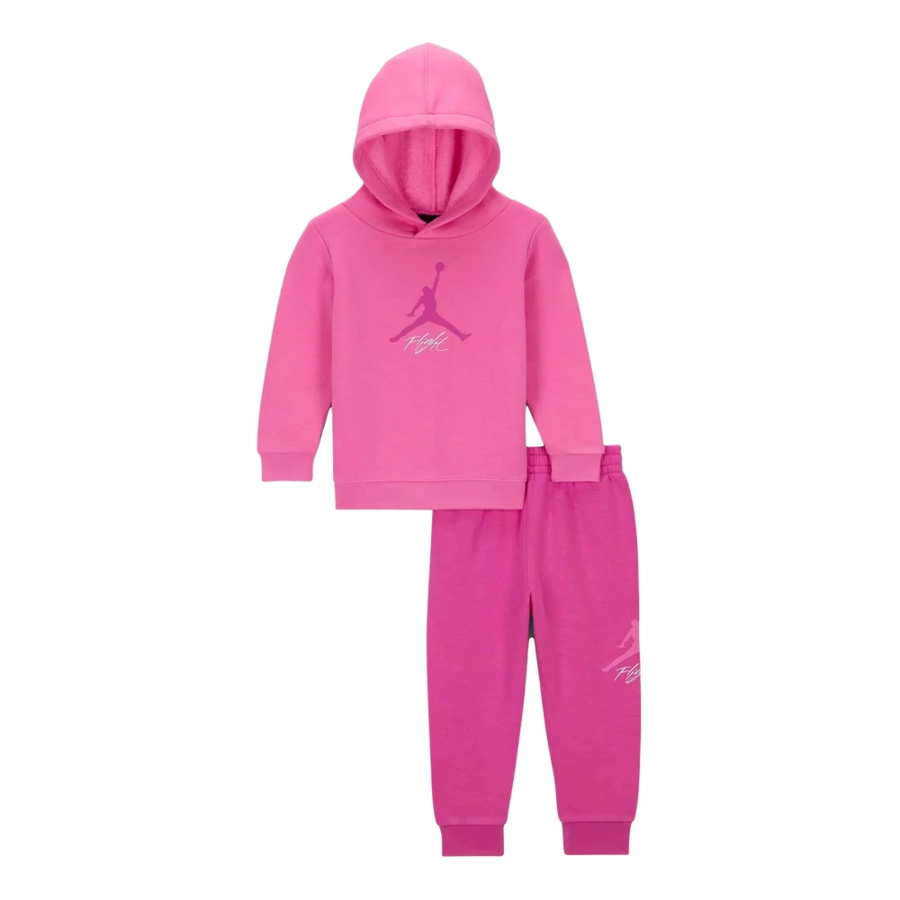 Jordan Fuchsia Baby Tracksuit Set Pink, Flicka