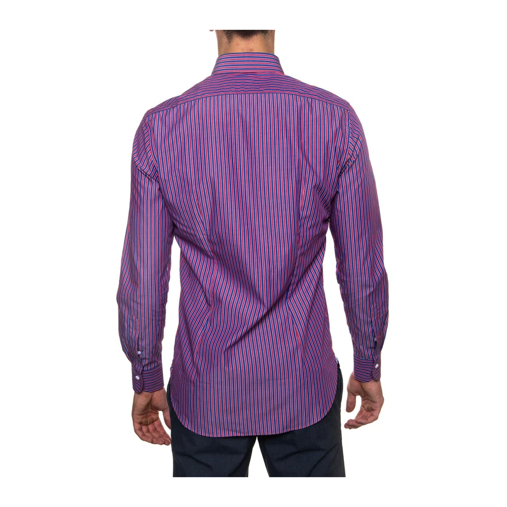 Càrrel Italiaans Gestreept Button-Down Overhemd Multicolor Heren
