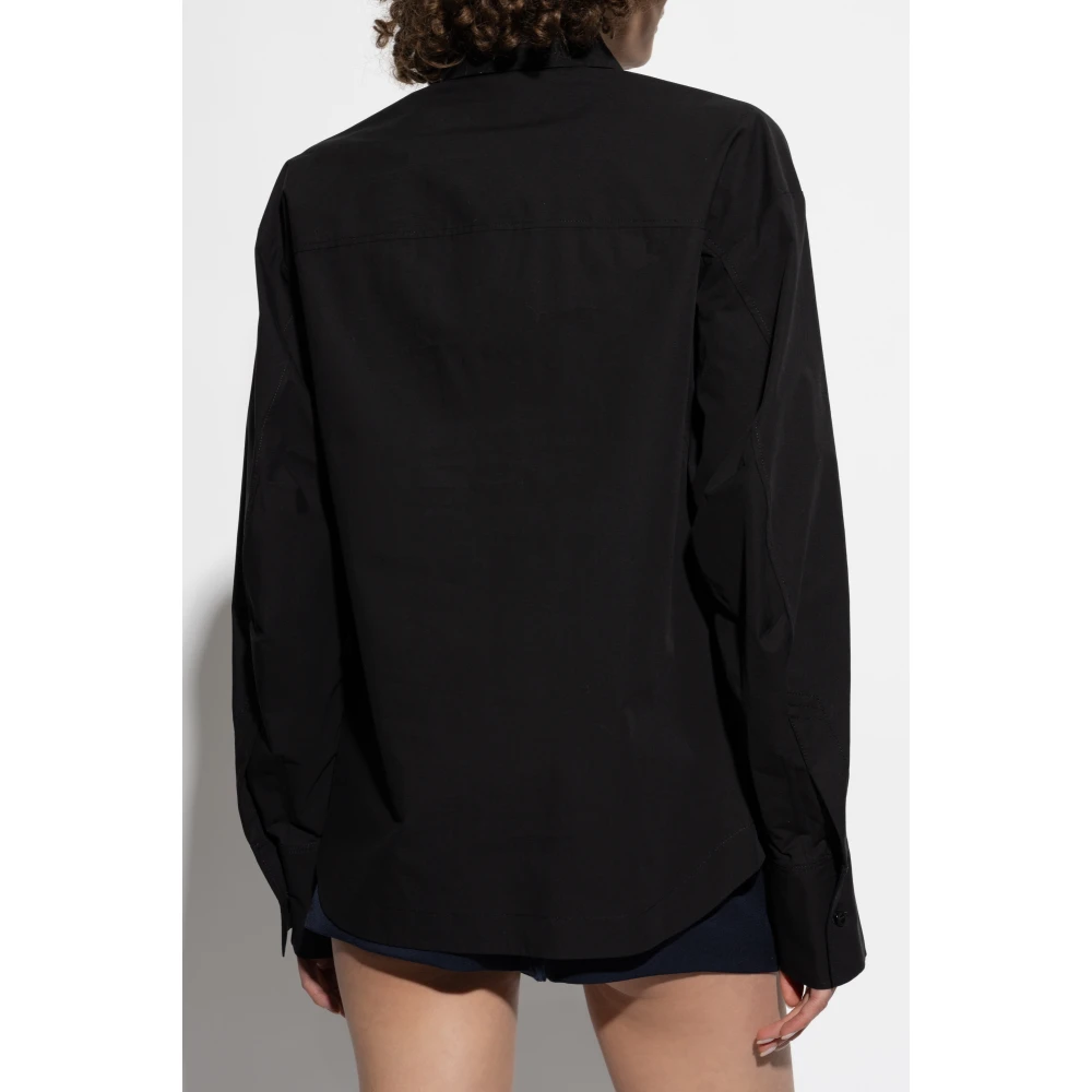 The Attico Logo shirt Black Dames