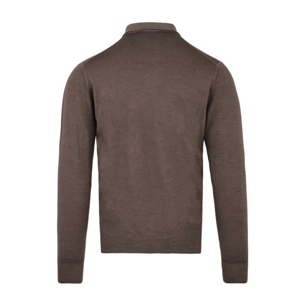 Filippo De Laurentiis Dove Grey T-shirts en Polos Brown Heren