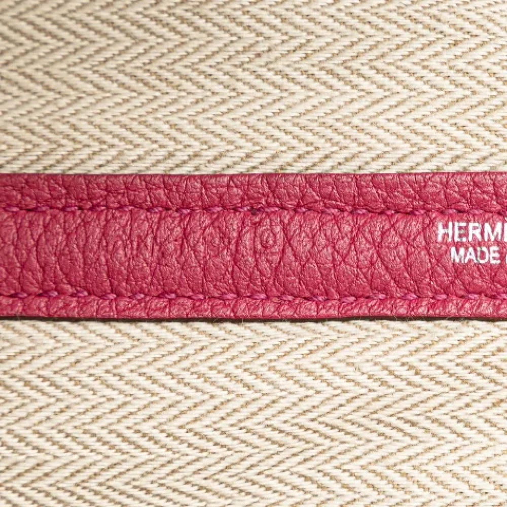 Hermès Vintage Pre-owned Leather handbags Purple Dames