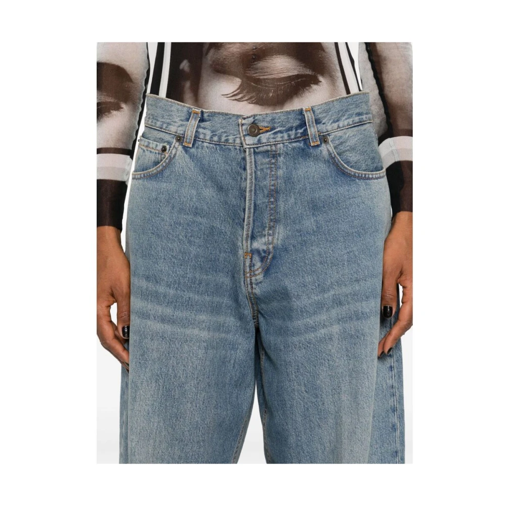 Haikure Blauwe Denim Wide Leg Jeans Blue Dames