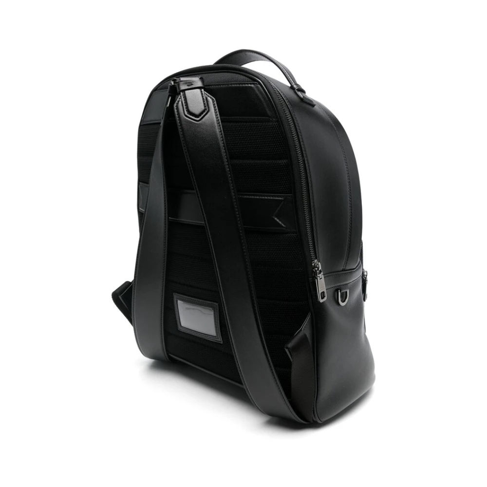 Dolce & Gabbana Zwarte ritssluiting rugzak met bovenhandvat Black Heren