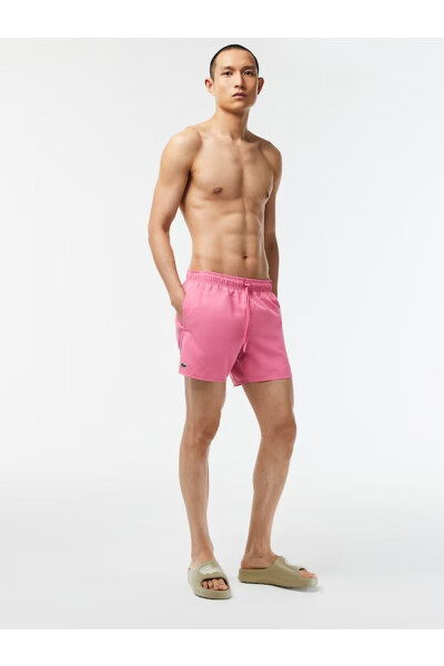 Roze Zwemshorts, Strandkleding, Elastische Taille