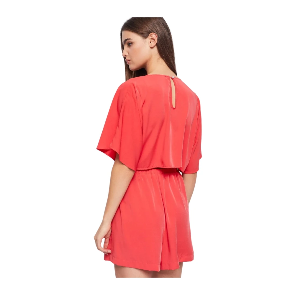 Gaudi Stijlvolle Jumpsuit met 3 4 Mouwen Red Dames