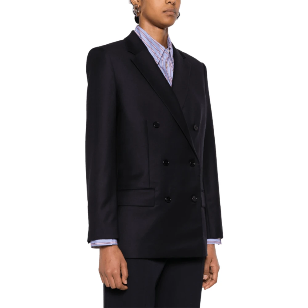 Theory Double-Breasted jas met klassieke details Blue Dames