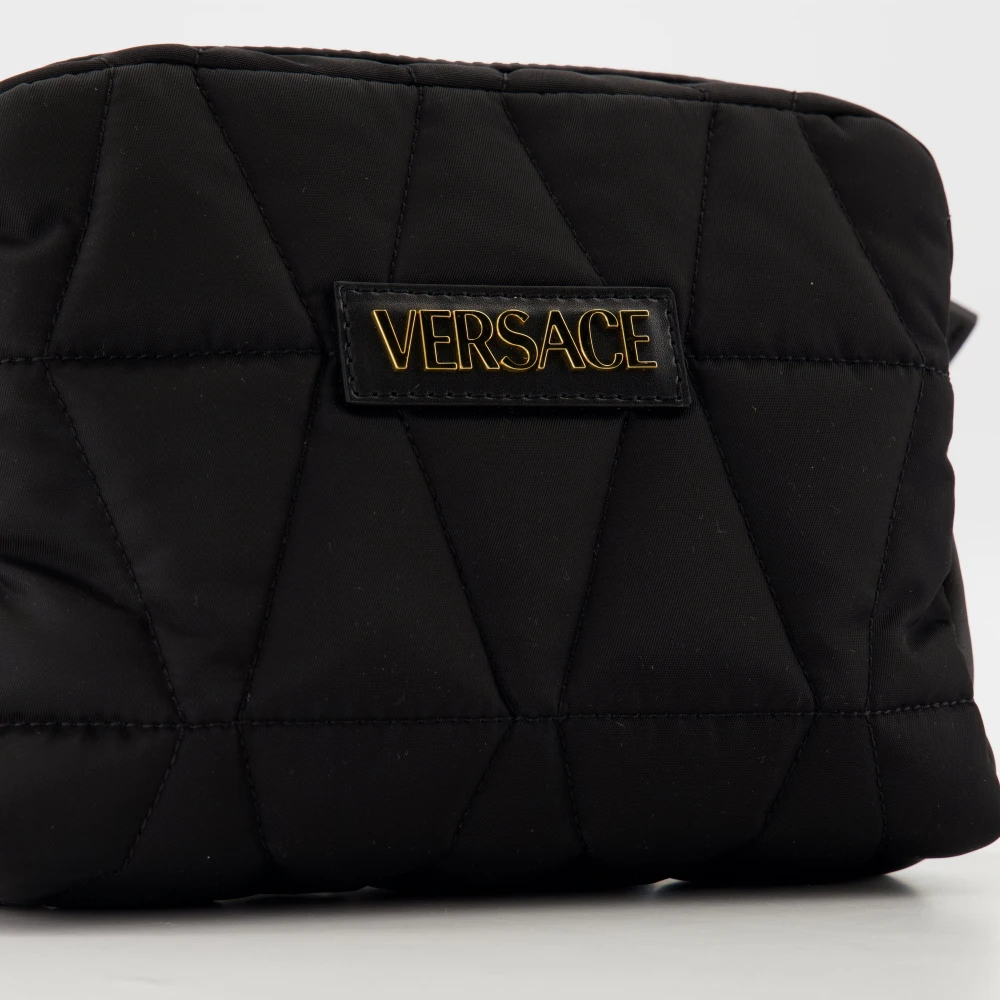Versace Gewatteerde heuptas Lente-Zomer 2025 Black Heren