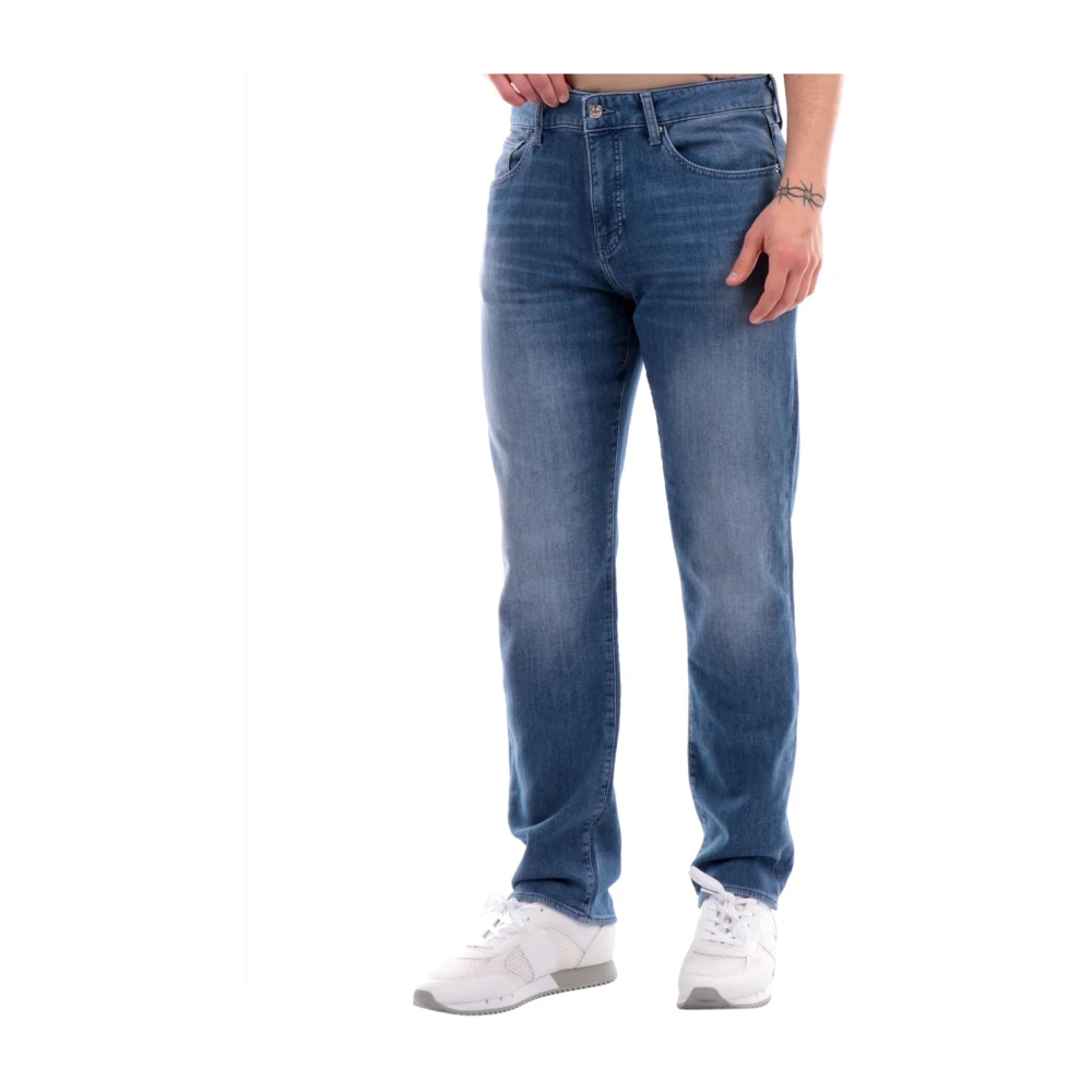 Armani Exchange Indigo Regular Fit Denim Jeans Blue Heren