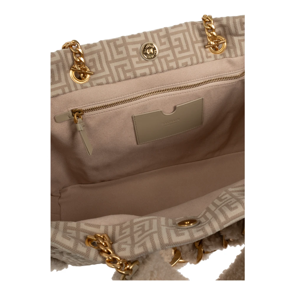 Balmain shopper type tas Beige Dames