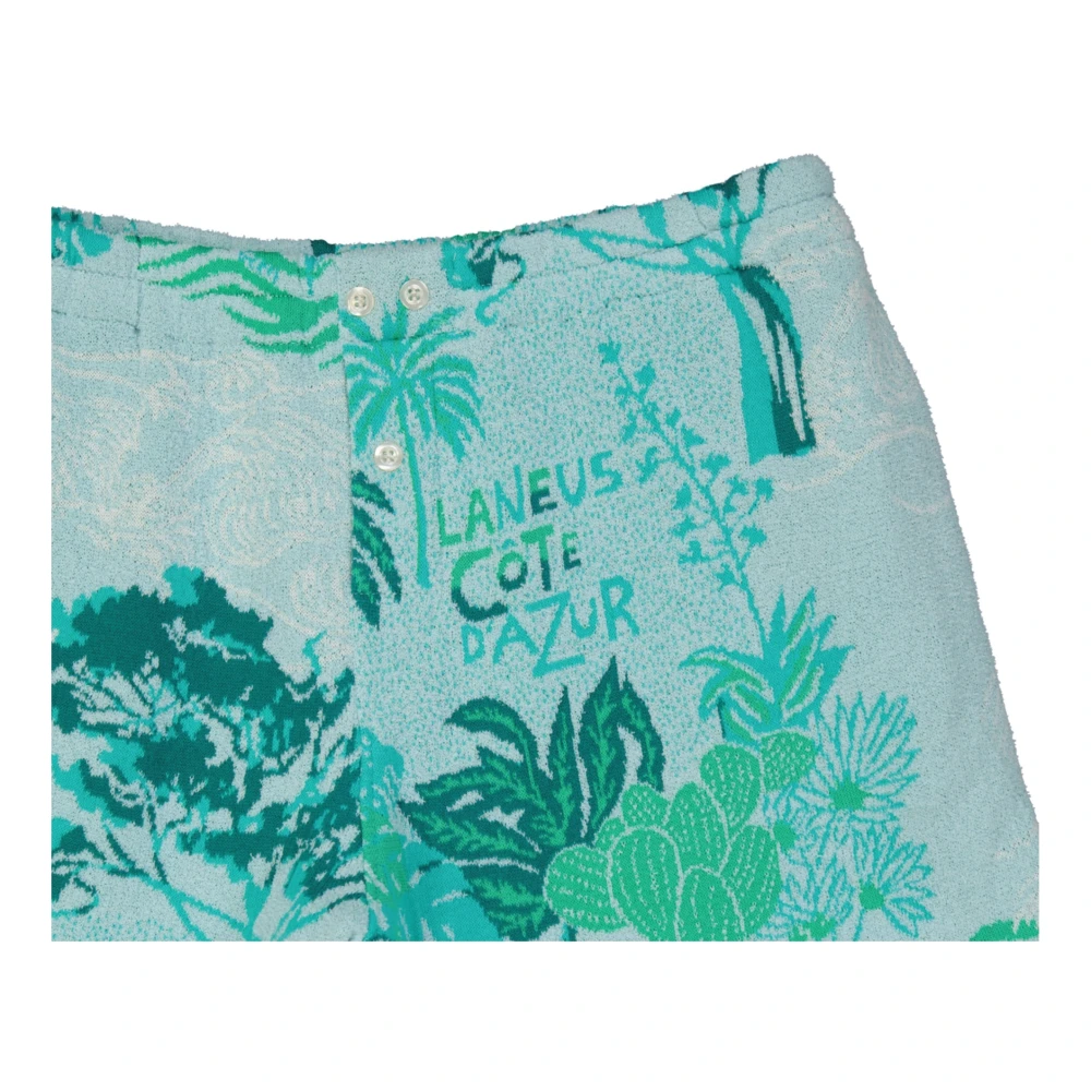 Laneus Groene Katoenen Shorts Ss22 Green Heren