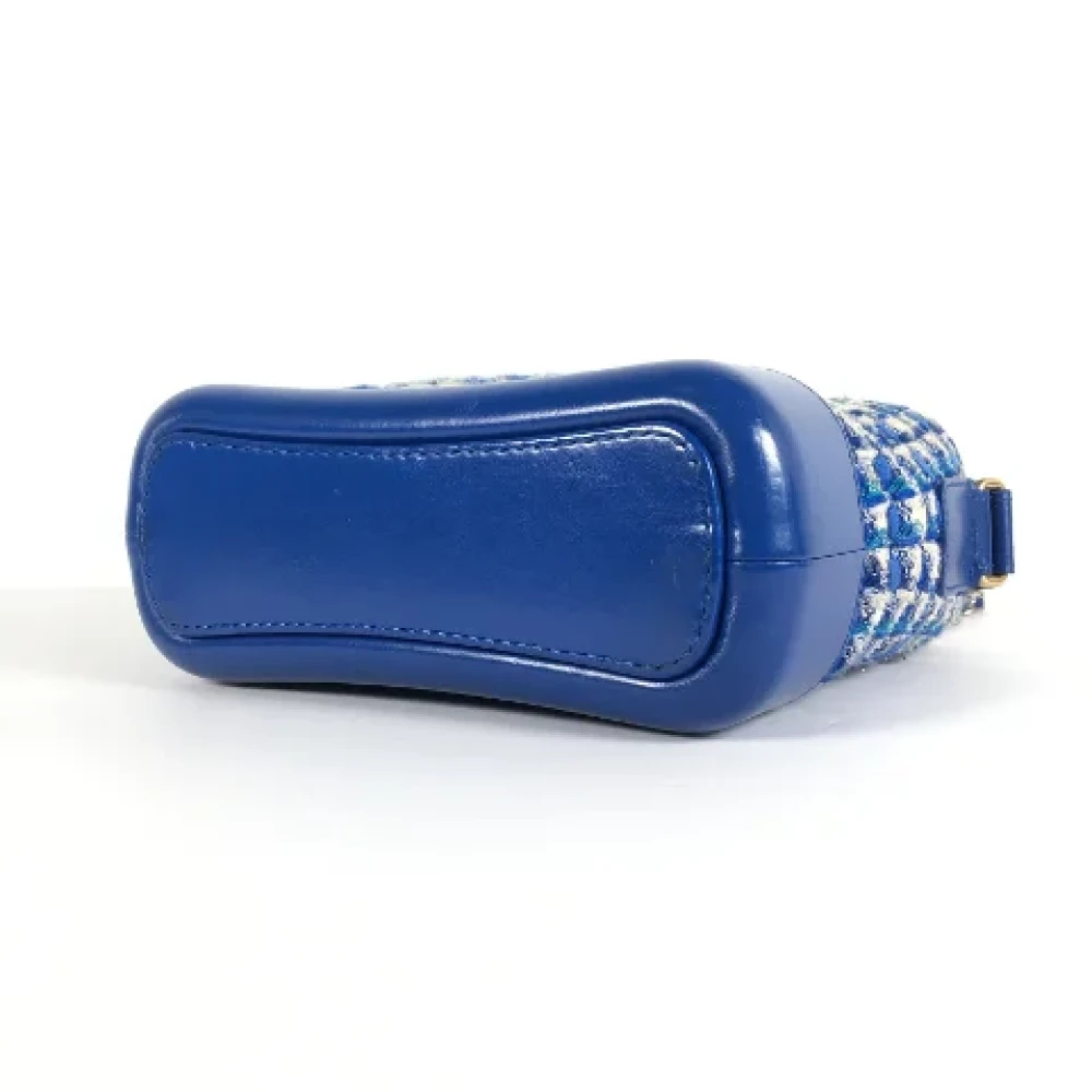 Chanel Vintage Pre-owned Leather chanel-bags Blue Dames