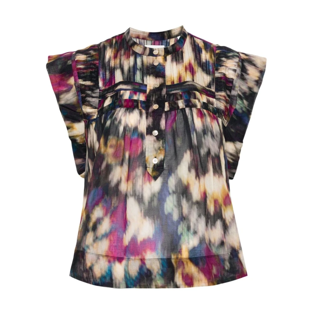 Isabel Marant Étoile Mouwloze shirt met grafische print Multicolor Dames