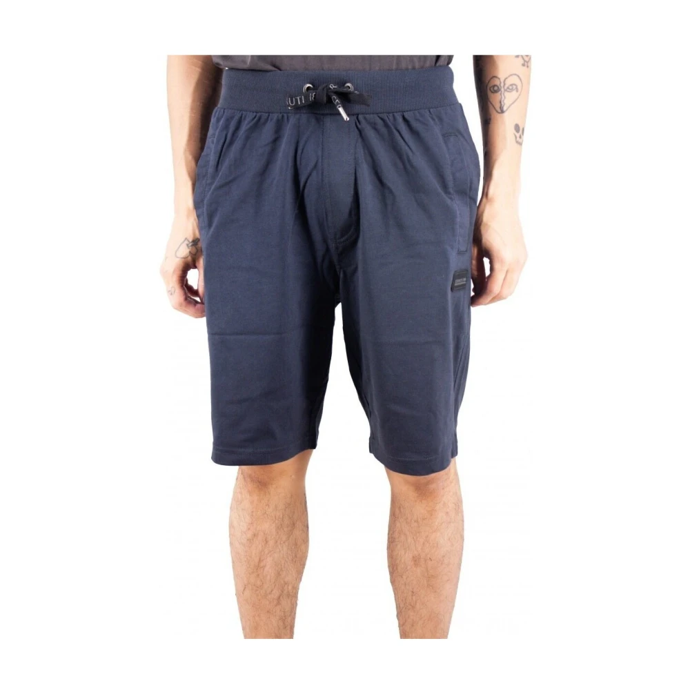 Cerruti 1881 Jersey Shorts Etretat Blauw Blue Heren