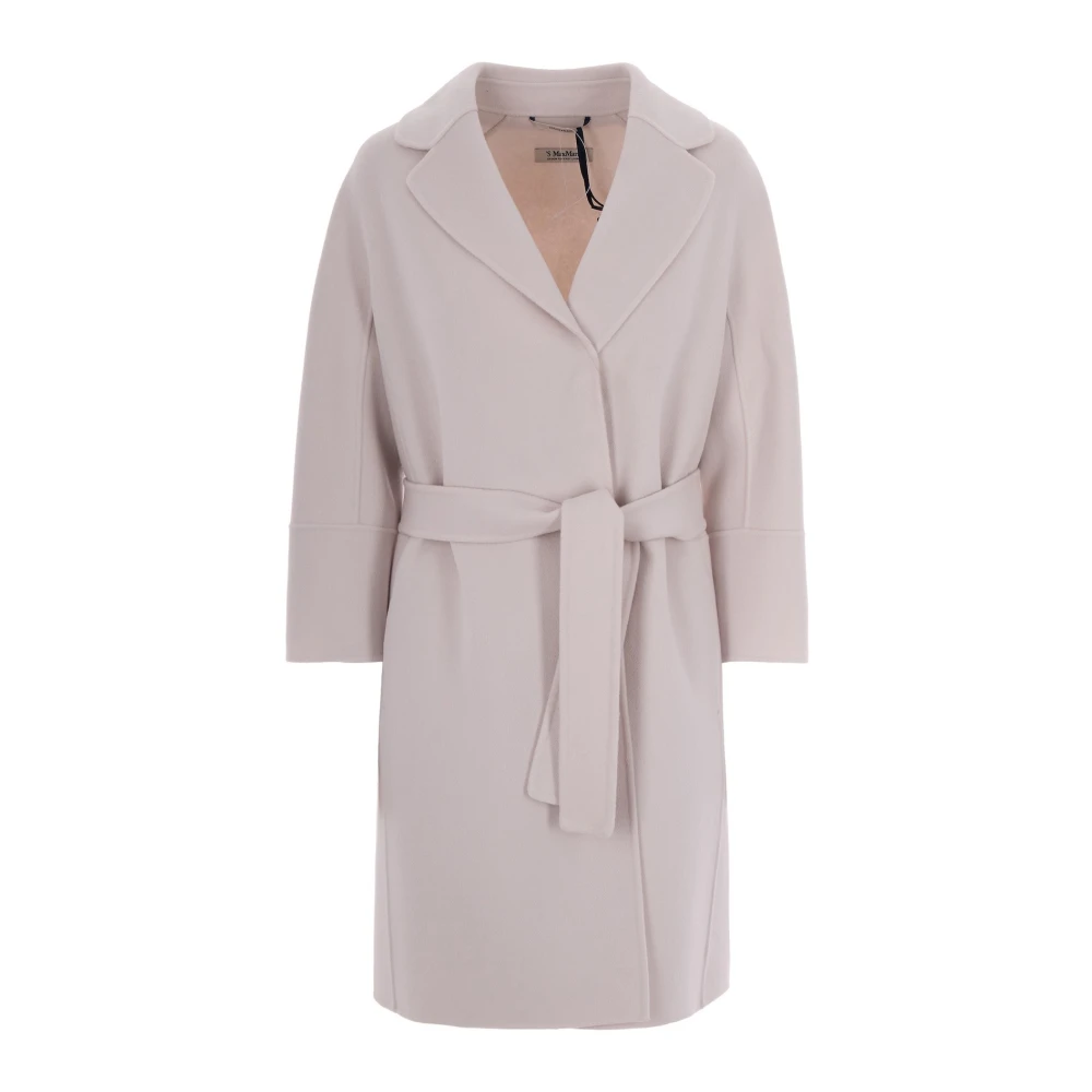 Max Mara Studio , Belted Coats, Female, Beige, S, Arona Short Coat