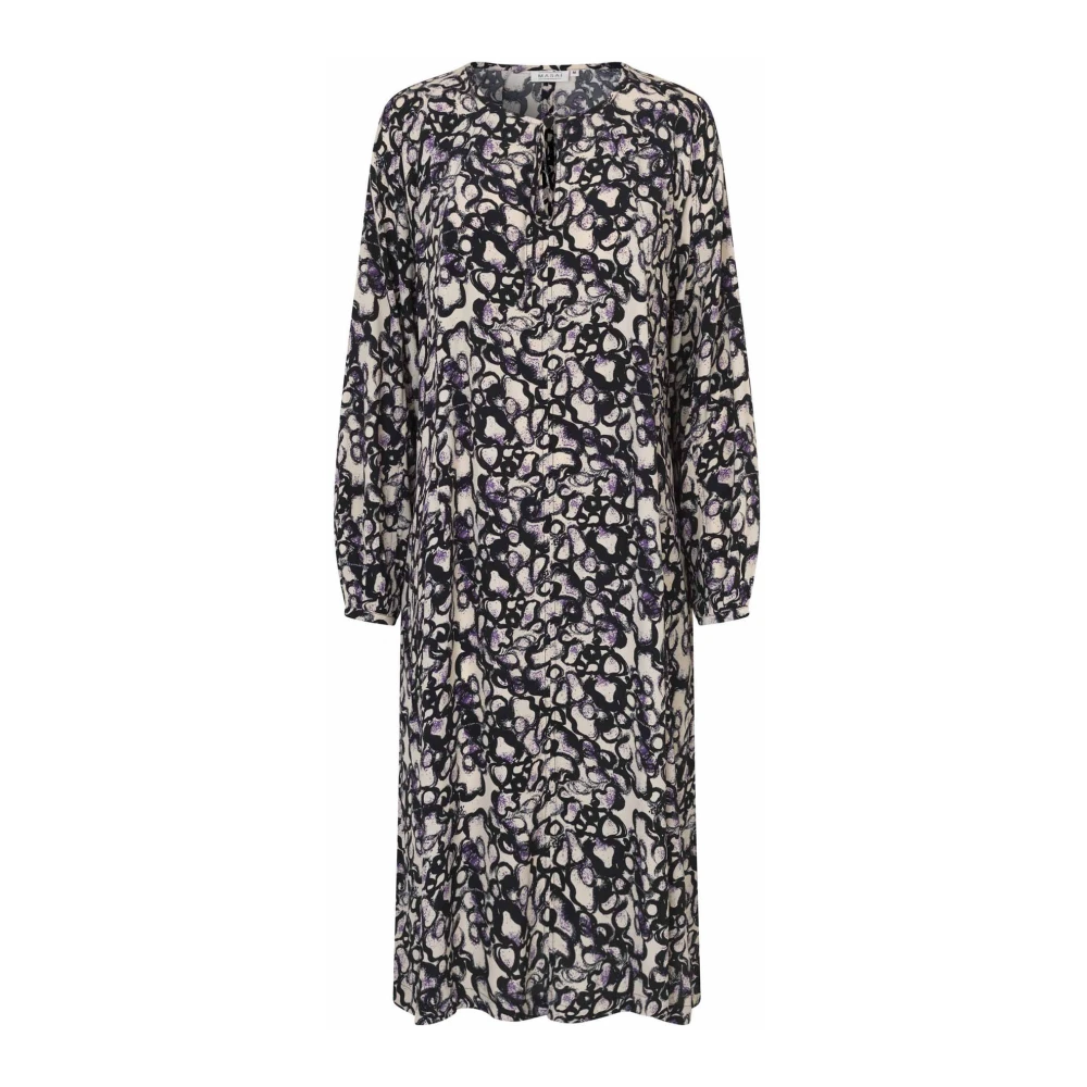 Masai Bloemenjurk met pofmouwen Multicolor Dames
