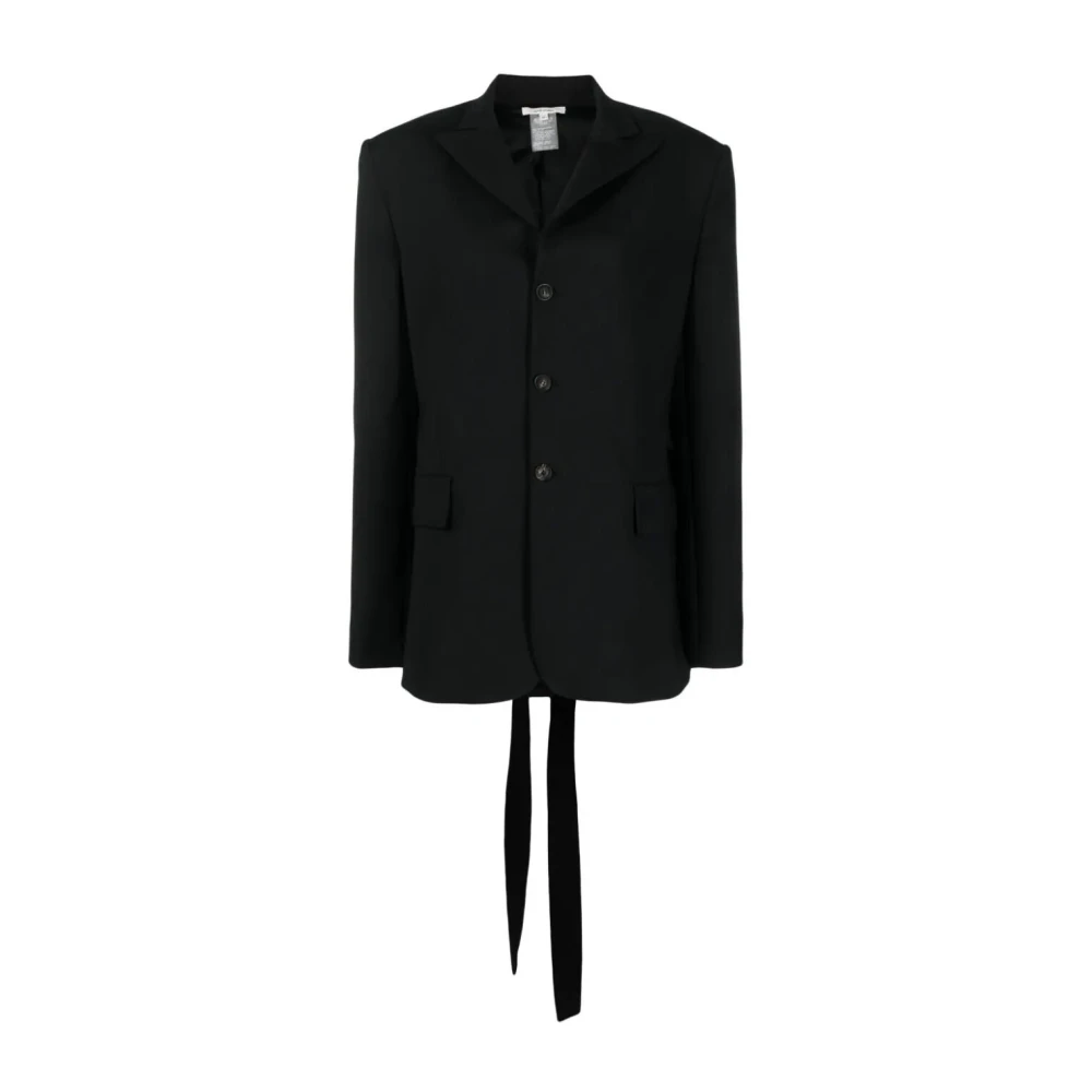 Nensi Dojaka Zwarte getailleerde jas Black Dames