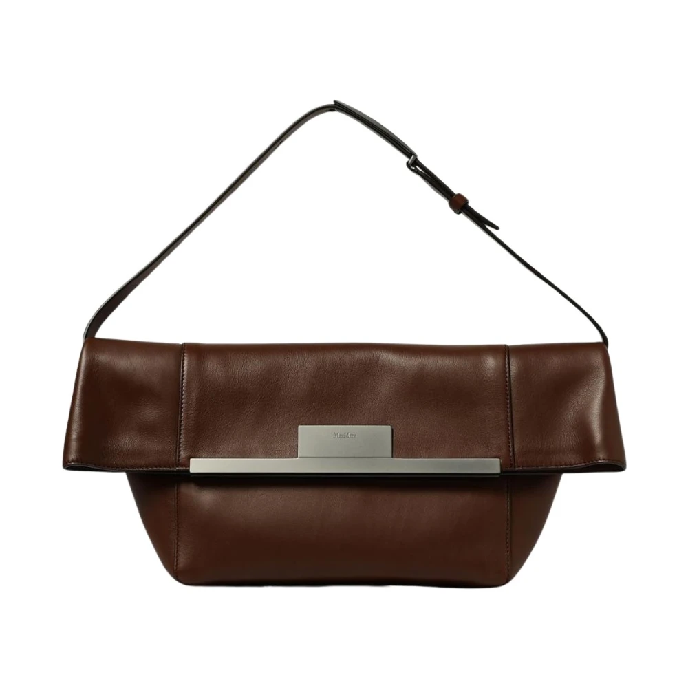 Max Mara Women's Brown Cube Shoulder Bag