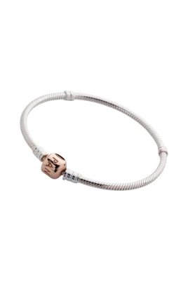 Silverarmband med Rosé-lås