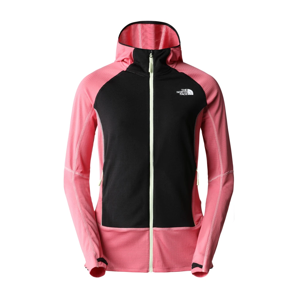 The North Face Cosmo Pink Zwart Polartec Hoodie Pink Dames