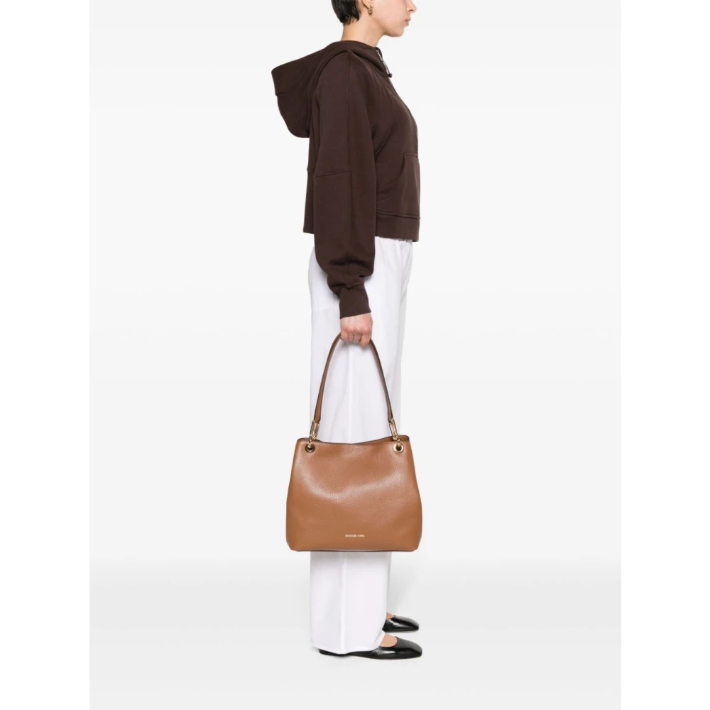 Michael Kors Bruine Logo Tote Bag Beige Dames