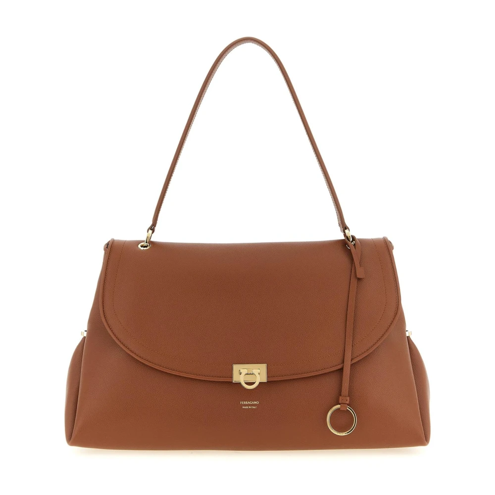 Ferragamo Women's Brown Sofia 2026 Shoulder Bag (L) - Image 3
