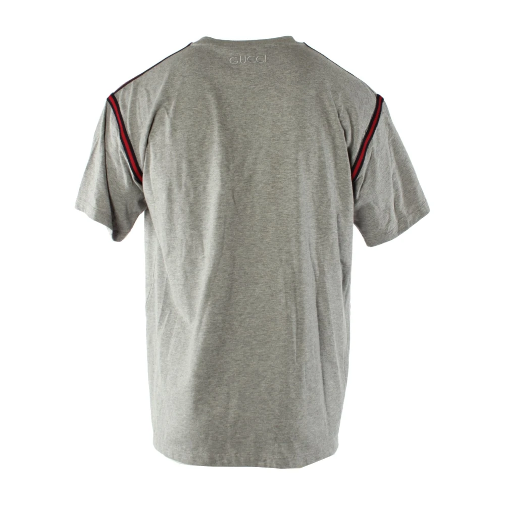 Gucci Oversized T-shirt met iconisch logo Gray Heren