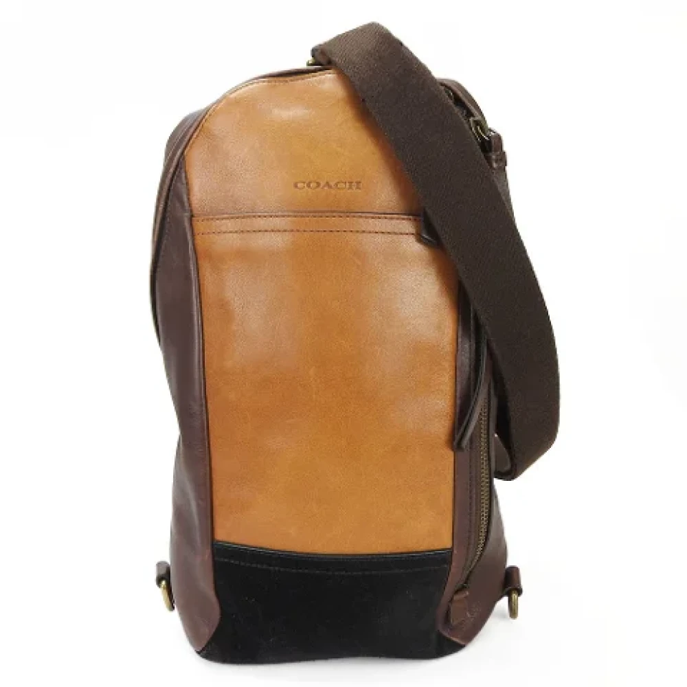 Coach Pre-owned Leather shoulder-bags Brown Dames