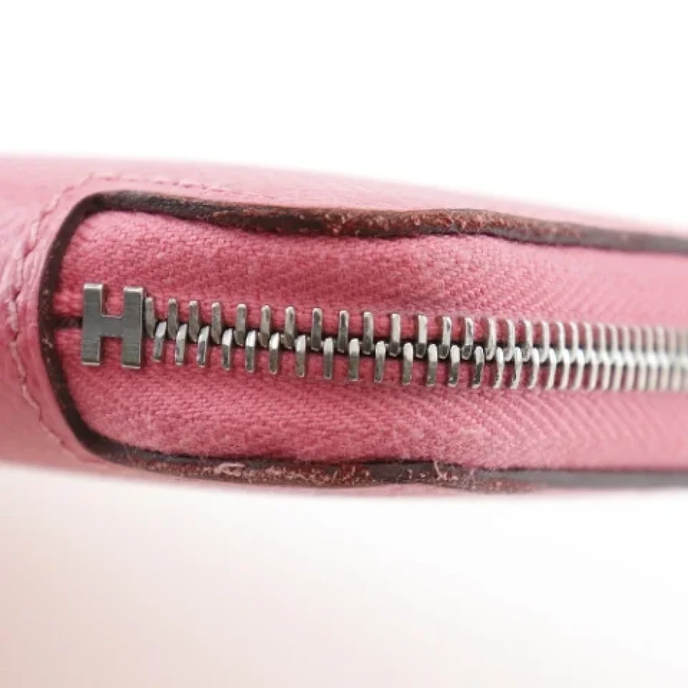 Hermès Vintage Pre-owned Leather wallets Pink Dames