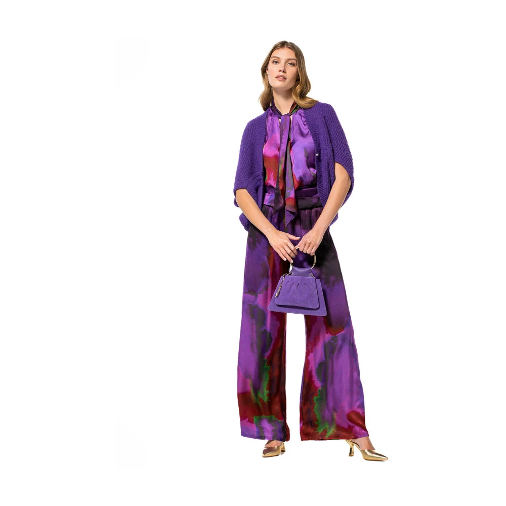 Caroline Biss Gezellige Bolero Vest Purple Dames