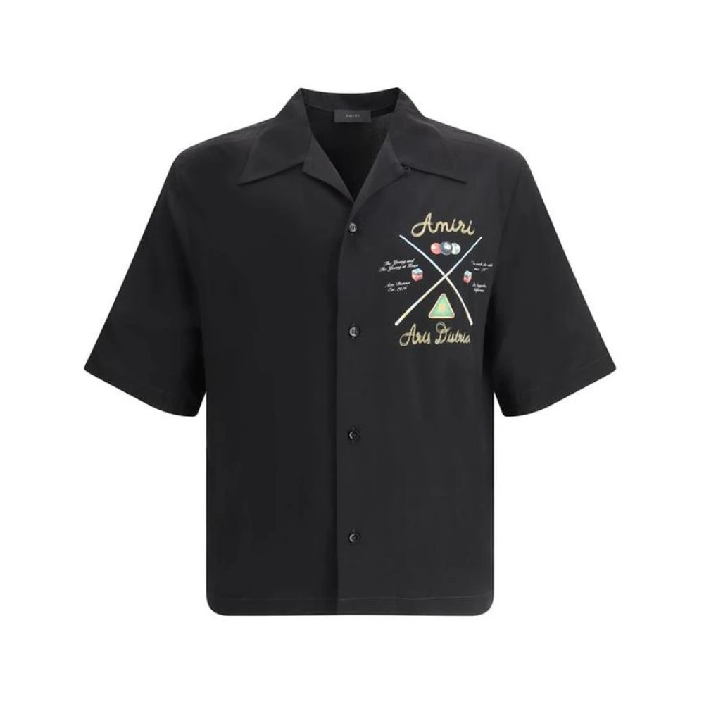 Amiri Casual Chic Kortemouw Overhemd Black Heren
