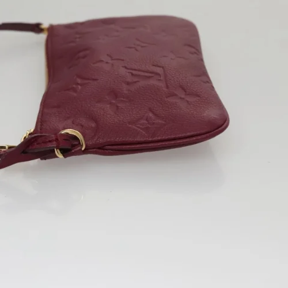 Louis Vuitton Vintage Pre-owned Leather pouches Red Dames