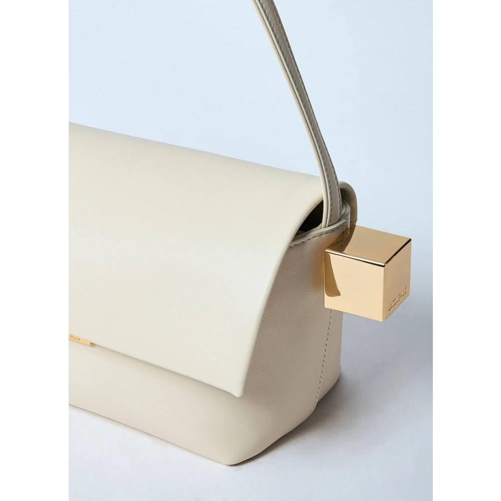 Jacquemus Geometrische Schoudertas met Mismatched Hardware White Dames